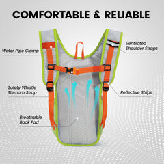 Nepest 1.5L water bladder close-up with wide opening for easy refills and cleaning