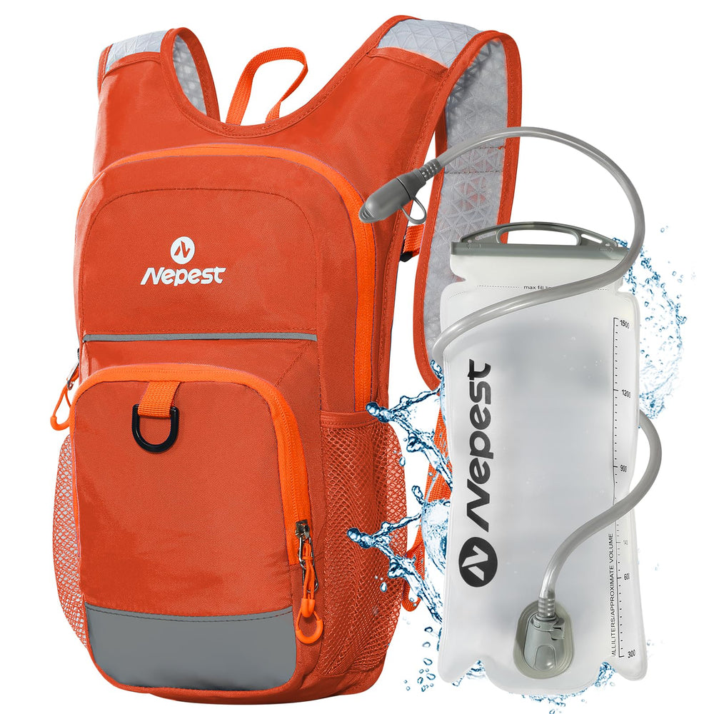 Nepest kids backpack front view showing compact design and easy access