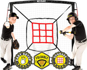 NET-PLAYZ front view showing full net and strike zones for focused practice