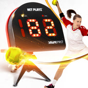NET PLAYZ front view showing compact radar housing and controls, easy portable training