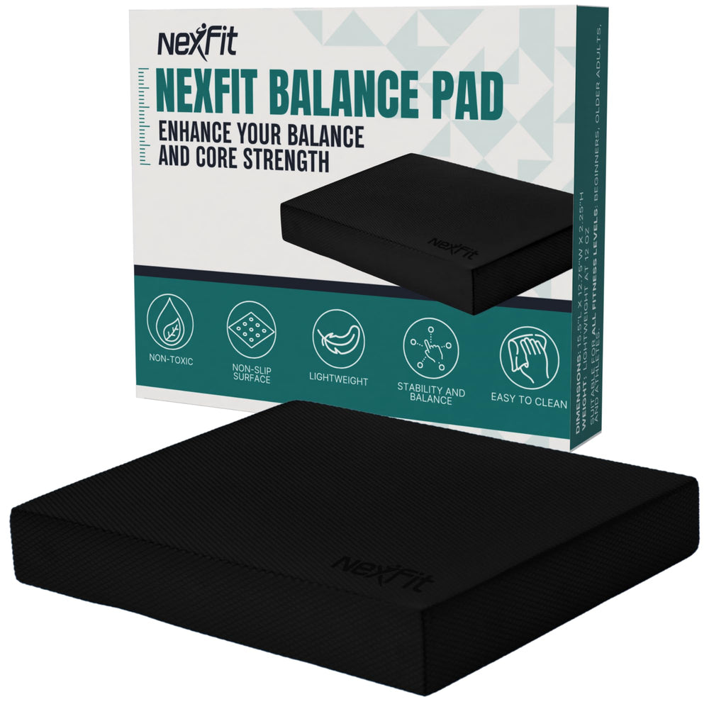 NEXFIT front view of balance pad showing extra-large surface for stable exercises