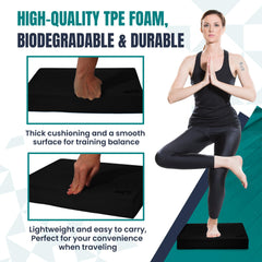 NEXFIT in use during single-leg balance exercise improving core stability and control