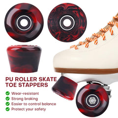 Nezylaf toe stopper detail with dimples, offers stable braking