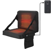Nice C front view of heated stadium seat showing comfort and support