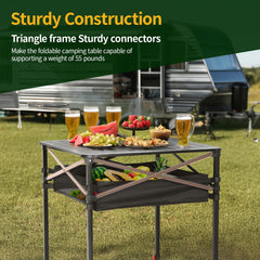 Nice C removable mesh storage shelf holding utensils and small gear