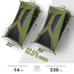 Night Cat interior shot of tent mesh showing breathable mosquito protection benefit