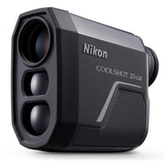 Nikon COOLSHOT 20 GIII front view showing compact design and clear optics benefit