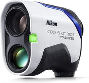 Nikon COOLSHOT PROII front view showing compact design and stabilized optics benefit