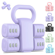 Nimsqury front view of boxed adjustable dumbbell set showing compact kit and portability
