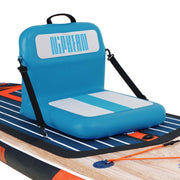 niphean front view seat installed on kayak showing comfortable support