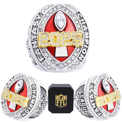 noblehead ring front view showing bold championship face and instant recognition
