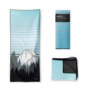 Nomadix front view showing Yosemite print and full length benefit: versatile coverage