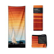 Nomadix Yellowstone full towel flat showing design and coverage benefit