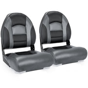 NORTHCAPTAIN front view of charcoal boat seat showing comfort and support