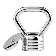 Northdeer front view of adjustable kettlebell showing compact profile and versatility