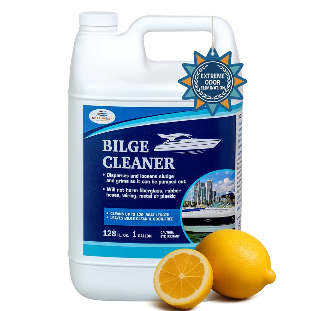 NORTHWEST ENTERPRISES front view of 1-gallon bottle showing product and usage benefit