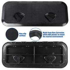 NovelBee recessed handles close-up offering snag-free grip and secure opening