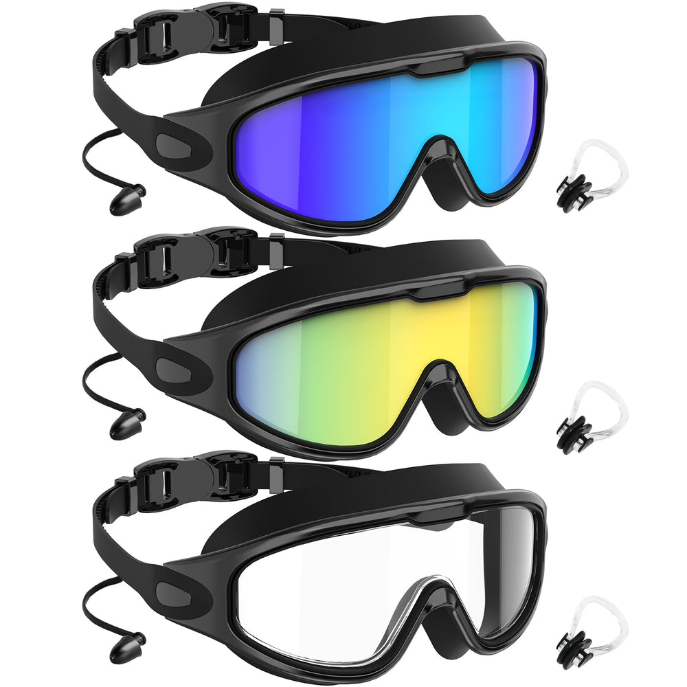 NSSIW front packaging showing three tinted goggles and included features