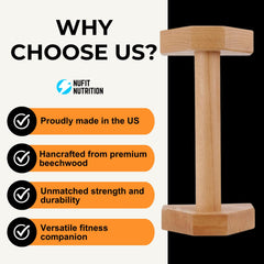 NuFit parallettes rubber base detail providing slip-resistant stability