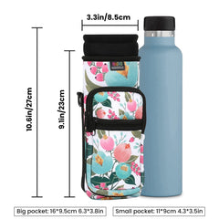 Nuovoware worn crossbody on hiker showing hands-free carrying benefit