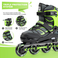 NYCTUS close-up of reinforced aluminium frame and ABEC-7 bearings for stability