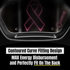 O SHIELD side profile highlighting low-profile shape that preserves range of motion