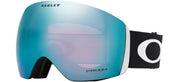 Oakley Flight Deck front view matte black showing full field of vision and helmet fit