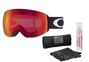 Oakley Flight Deck XM front view matte black frame showing wide field of vision benefit