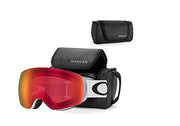 Oakley Flight Deck XM front view showing matte white frame and wide vision benefit
