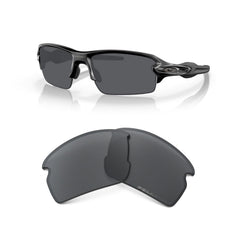 Oakley front view showing Black Iridium lenses and sleek frame for crisp vision