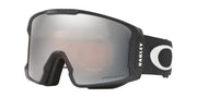 Oakley Line Miner front view matte black frame shows sleek fit and clear field of view