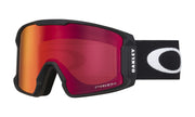 Oakley Line Miner front view showing matte black frame and wide field of vision benefit