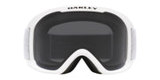 Oakley O Frame 2.0 PRO L front view showing matte white frame and dark grey lens, clear visibility benefit