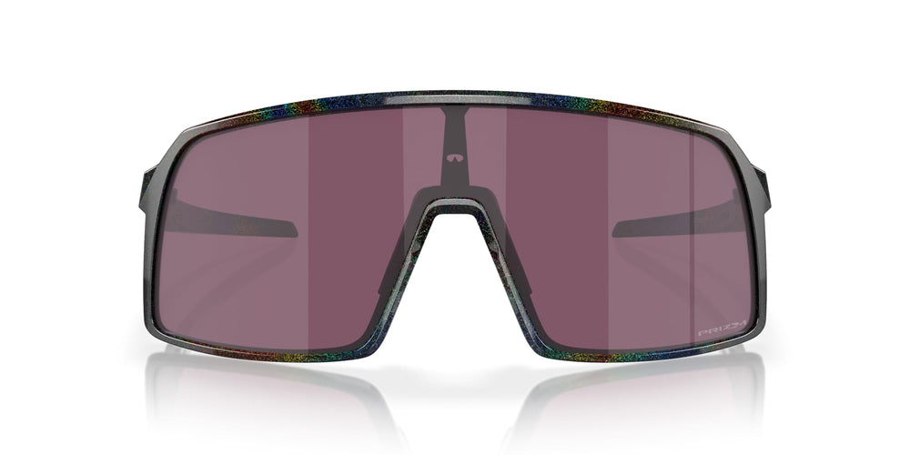 Oakley Sutro front view showing Prizm Road Black lens and full coverage benefit