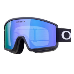 Oakley Target Line front view matte black frame showing wide field of view benefit