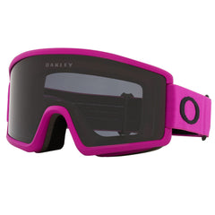 Oakley Target Line M front view showing ultra purple frame and wide view benefit