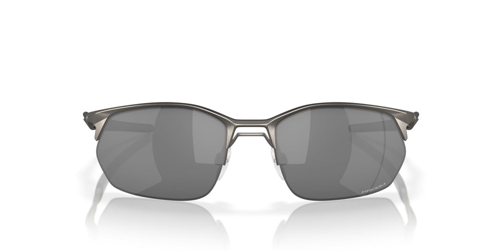 Oakley Wire Tap 2.0 front view showing matte gunmetal frame and stylish shape