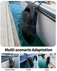 OCEANBROAD fender installed on piling protecting hull from impact
