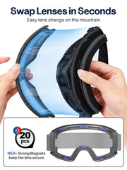 Odoland frame foam detail showing triple-layer padding for comfortable seal