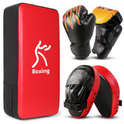 Odoland front view of 3-in-1 kids boxing set showing complete kit and benefits