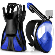 Odoland full-face mask front view showing wide 180° lens for broad visibility