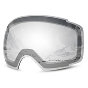 Odoland goggles front view showing frameless spherical lens and wide field of view benefit