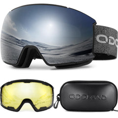 Odoland goggles front view showing full field of vision and comfort