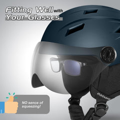 Odoland visor close-up displaying anti-fog venting for clearer vision