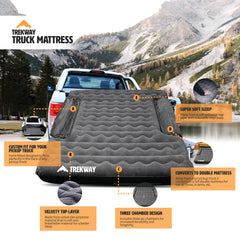 Offroading Gear close-up of wheel well fit maximizing sleeping area