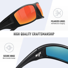 Ofwin sunglasses worn driving showing glare reduction and safer sight benefit