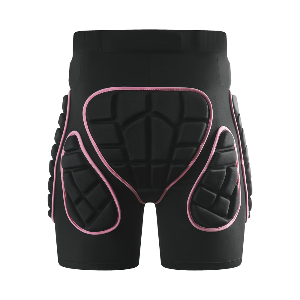 OHMOTOR front view of padded shorts showing full coverage and discreet fit