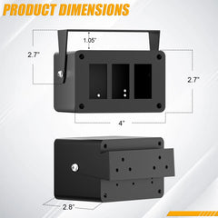 Okerny installed in a dash showing accessible switches and organized appearance benefit