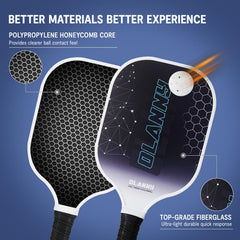 OLANNY paddle side profile highlighting thickness and honeycomb core strength