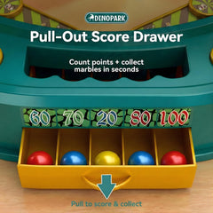 OLEOCA dinosaur obstacle elements showing interactive bumpers for unpredictable play